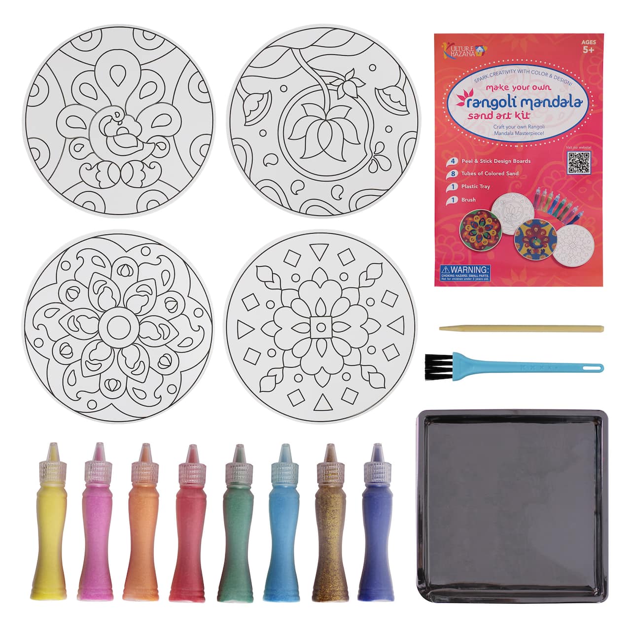 Kulture Khazana Make Your Own Rangoli Mandala Sand Art Kit